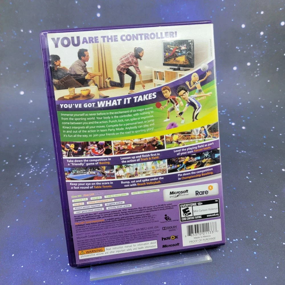 Kinect Sports Xbox 360 Microsoft Game‎ Studios CIB Complete with Manual